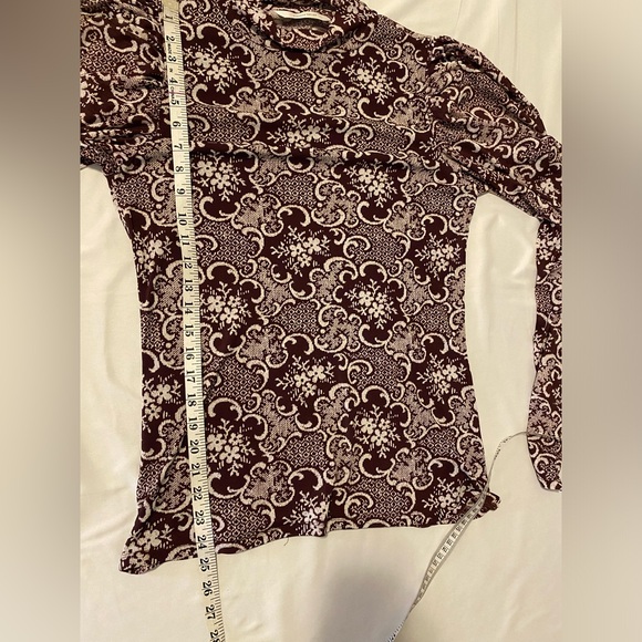 Rebecca Taylor Rochelle Fleur drape mock neck - size large - never worn - Picture 9 of 15